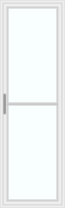 Door horizontal-divided glass